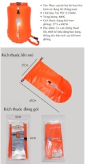 Phao Cứu Hộ Bơi Lội Đa Năng - Túi Đựng Đồ Chống Nước Kiêm Phao Bơi, Dùng Cho Bơi Lội & Dã Ngoại