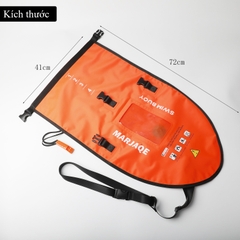 Túi đựng đồ chống nước kiêm phao bơi 30 Lit, túi khí riêng kèm còi cứu hộ và ngăn sử dụng điện thoại