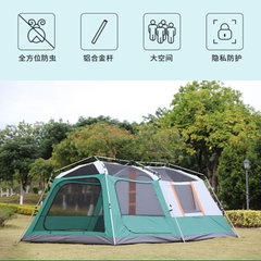 Lều cắm trại tự động 4-6 người hai phòng ngủ không gian lớn