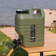 Bình đựng nước cắm trại 10L/18L/25L di động ngoài trời với nắp dự phòng nhỏ + ống nối dài + bàn chải