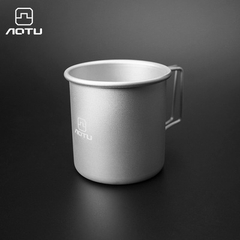 Cốc uống nước nhôm gấp gọn hãng AoTu