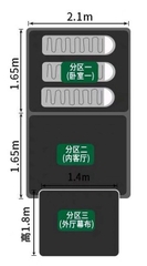 Lều cắm trại, du lịch 2 phòng ngủ không gian lớn chống nước chống gió 4-6 người