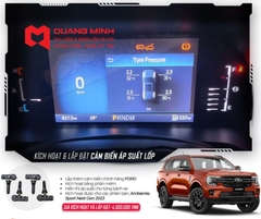 Kích hoạt và lắp đặt cảm biến áp suất lốp FORD RANGER/EVEREST 2023