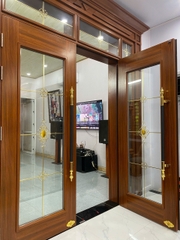 Cửa Thép Kính Hộp Nan Đồng
