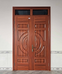 Cửa thép 2 cánh huỳnh hoa cúc