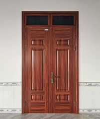 Mẫu cửa thép 2 cánh huỳnh pano