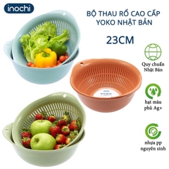 Bộ thau rổ cao cấp Yoko 23cm