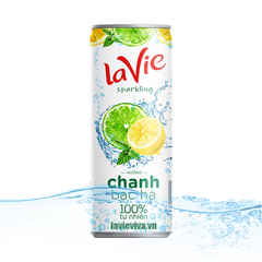 La vie Sparkling Chanh bạc hà 330ml