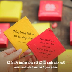 LÁ LỘC MAY MẮN THƯ PHÁP TRONG SUỐT 