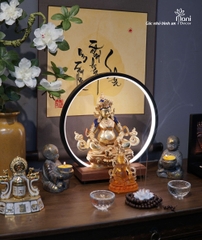 Đức Phật Zdambala kèm thư pháp