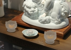 Bồ Tát Văn Thù gốm trắng