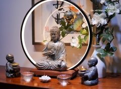 Tượng Đức Phật A Di Đà nâng Sen