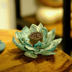 Địa Tạng Bồ Tát gốm xanh