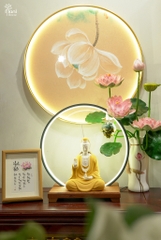 Quan Âm gốm cam
