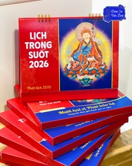Lịch Trong Suốt Để Bàn 2026
