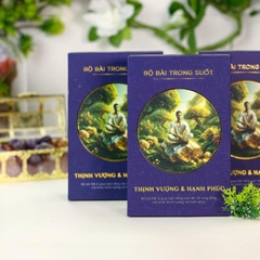 Bộ bài Trong Suốt - Bộ Chữ Om màu Xanh