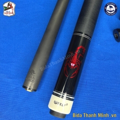 CƠ BIDA LỖ CARBON CUE- ELF ĐEN ĐỎ