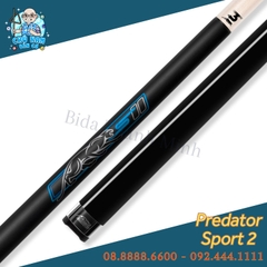 Cán Cơ Bida Predator Sport 2 Volt No Wrap - Đen