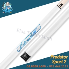 Cán Cơ Bida Predator Sport 2 Volt No Wrap - Trắng