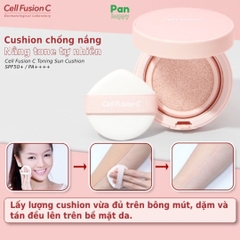 Cushion chống nắng, dưỡng da, nâng tông tự nhiên  Cell Fusion C Toning Sun