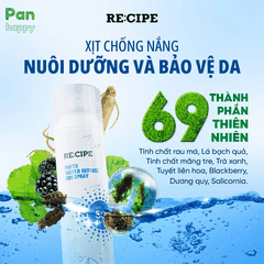 Xịt Chống Nắng RE:CIPE Chống Nước Không Trôi 180ml