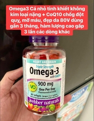 [Combo 3] Webber Naturals Omega-3 + CoQ10 80V