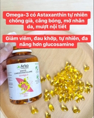 Arkopharma Arkogelules Omega 3 dầu cá hỗ trợ tim mạch 180V