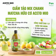 ACETO MIO Giấm táo chanh matcha 500ml