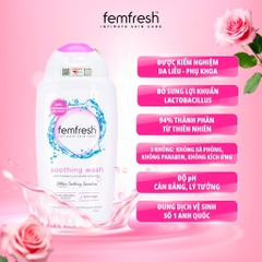 Femfresh DDVS Giảm bệnh phụ khoa, tươi trẻ, kháng khuẩn top 1 Anh - 250ml