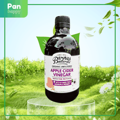 Giấm Táo Hữu Cơ Barnes Naturals CÓ GIẤM MẸ