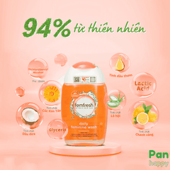 DDVS cao cấp FemFresh daily intimate wash 150ml (Màu cam)
