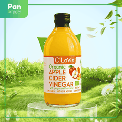 Giấm táo hữu cơ gừng nghệ C'LaVie 500ml