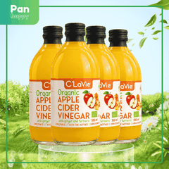 [Combo 4] Giấm táo hữu cơ gừng nghệ C'LaVie 500ml