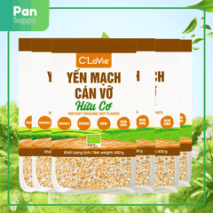 [Combo 10 tặng 3] Yến mạch hữu cơ CÁN DẸT 450g C‘Lavie