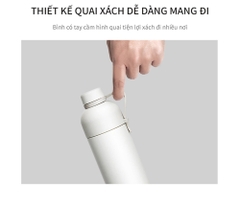 LocknLock Bình Giữ Nhiệt Belt Bottle 490ml Hồng