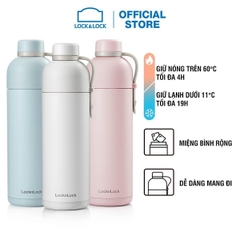 LocknLock Bình Giữ Nhiệt Belt Bottle 490ml Hồng