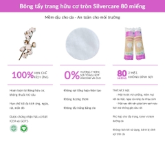 SilverCare Bông Tẩy trang Hữu cơ 80 miếng