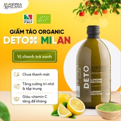 MILAN Giấm Táo Detox Chanh Matcha 500ml