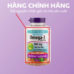 [Combo 3] Webber Naturals Omega-3 900mg 80V