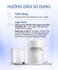 CODEAGE Glutathione trắng da giảm nám 1000mg 60 viên