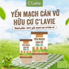 [Combo 4] C'LaVie Yến mạch cán dẹt hữu cơ 450g