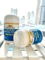 Nature'S Way Odourless Fish Oil 1000mg giúp bổ sung EPA, DHA hỗ trợ tốt cho mắt và não 80 viên