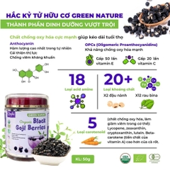 Green Nature Hắc Kỳ Tử Hữu Cơ 50g