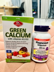 [COMBO] Green Calcium 100V + Magie Bisglycinate 60V