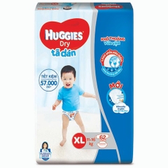 Tã Huggies Dán size XL 62 miếng (12-17kg)