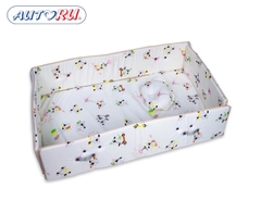 Bộ quây nệm gối cho cũi gỗ