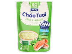 Cháo baby SG Food cá hồi và cải bó xôi