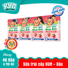 Kun Trái Cây Hương dâu 110ml
