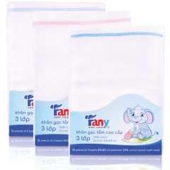 Khăn tắm Fany Baby Care 3 lớp 2 cái