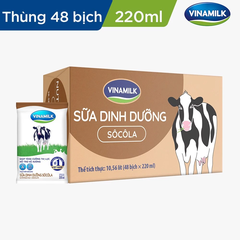 Sữa dinh dưỡng socola Vinamilk A&D3 bịch 220ml